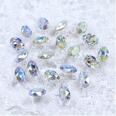 DZ 3002 12*8mm oval shape effect color crystal fancy stone for nail art DZ 3002 12*8mm oval shape effect color crystal fancy stone for nail art